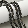 Natural Golden Sheen Obsidian Beads Strands G-Z006-A40-1