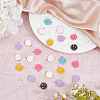 70Pcs 7 Colors Alloy Enamel Pendants ENAM-FH0001-73-4
