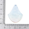 Marine Organism Series Fan Shape Acrylic Pendants OACR-Q101-03B-3