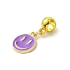 Golden Tone Alloy Enamel European Dangle Charms PALLOY-JF03235-3