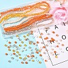 6 Strands 6 Colors Glass Beads Strands DGLA-YW0001-44D-1
