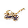 Resin Butterfly Brooch Pin with Crystal Rhinestone LS-JEWB-P016-05KCG-01-4