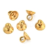 304 Stainless Steel Bead Cap Pendant Bails LS-STAS-G224-24G-06-1