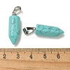 Synthetic Turquoise Pendants G-Z067-07P-05-4