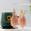 Rhombus Alloy Rhinestone Chandelier Earrings FS-WGCB5E2-01-1