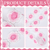 Polyester Flower Lace Ribbon OCOR-WH20001-03B-6