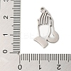 Non-Tarnish 304 Stainless Steel Pendants STAS-S123-03P-01-3