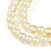 Baking Paint Transparent Glass Beads X1-DGLA-N011-6mm-02-3