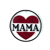 DIY Mother's Day Theme Flat Round Pendant Silicone Molds SIMO-H010-02B-1