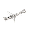Airplane 304 Stainless Steel Pendants STAS-M121-10P-2