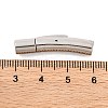 Tarnish Resistant 304 Stainless Steel Bayonet Clasps X-STAS-I013-4mm-3