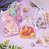 50Pcs 5 Styles Hot Stamping Organza Gift Bags OP-TA0001-03-7