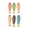 Brass Enamel Pendants KK-CBAF17A-06G-1