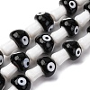 Handmade Evil Eye Lampwork Beads Strands LAMP-S069-01B-1
