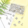 70Pcs 7 Styles Tibetan Style Alloy Message Pendants TIBEP-FS0001-36-7