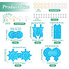 5Pcs 5 Style Moon Phase & Star Pendant Silicone Molds DIY-TA0004-98-3