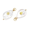 Baroque Natural Keshi Pearl Pendants PALLOY-JF05275-2