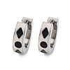 304 Stainless Steel with Enamel Earrings EJEW-M001-20B-P-6
