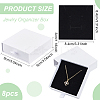Kraft Paper Necklace Earring Storage Gift Drawer Boxes CON-WH0095-87C-2