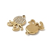 304 Stainless Steel Rhinestone Pendants Ion Plating(IP) STAS-V015-06G-2