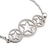 Non-Tarnish Stainless Steel Cable Chain Link Bracelets for Women Men LS-STAS-Z061-01P-08-2