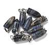 Natural Sodalite Pointed Pendants G-B127-18P-10-1
