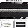 Nylon Closed-end Zipper and Zinc Alloy Zipper Sliders Zipper Head DIY-BC0011-65-2