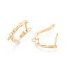 Brass Hoop Earring Findings KK-N267-29G-3