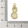 Brass Micro Pave Cubic Zirconia Pendants KK-Q808-22G-3