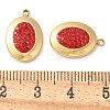 Polymer Clay Rhinestone Pendants STAS-Q345-04G-02-3