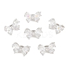SHEGRACE Brass Micro Pave Clear Cubic Zirconia Twister Clasps XGRQ5K835-829P-1
