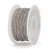Tarnish Resistant 304 Stainless Steel Cable Chains CHS-N002-02B-P-4
