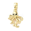 Brass Micro Pave Cubic Zirconia Pendants KK-I383-07G-02-1
