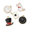 20Pcs 10 Styles Alloy Enamel Pendants ENAM-FP0002-89-3
