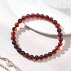 Natural Amber Round Beads Stretch Bracelets for Women Men BJEW-JB13378-1