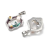 Brass Enamel Pendants KK-B129-23P-2