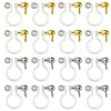 12Pcs 2 Colors 304 Stainless Steel and Plastic Clip-on Earring Findings KY-FS0001-28-1