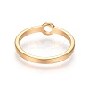 Unisex Ion Plating(IP) 304 Stainless Steel Finger Rings RJEW-E164-11G-2