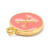 Golden Plated Alloy Enamel Charms X-ENAM-Q437-11X-2