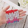 12Pcs Inspiration Word Glass Seed Stretch Bracelets Set with Heart BJEW-SZ0001-20-4