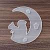DIY Animal on the Crescent Moon Big Pendant Silhouette Silicone Molds LS-DIY-F125-05-2