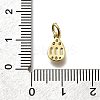 Brass Micro Pave Cubic Zirconia Charms KK-P295-33G-3