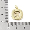 Rack Plating Brass Micro Pave Clear Cubic Zirconia Pendants KK-E102-33G-R-3