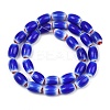 Handmade Millefiori Glass Oval Beads Strands LK-Z001-02B-05-3
