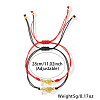 Brass Beads Braided Bead Bracelets XB9584-2-3