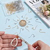 100Pcs 2 Style 316 Surgical & 304 Stainless Steel Earring Hooks STAS-UN0054-50-3