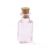 Rectangle Miniature Glass Bottles GLAA-H019-06G-1
