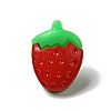 Acrylic Strawberry Shank Buttons BUTT-E025-03-4