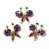 Butterfly Natural Amethyst Brooch G-A278-02G-06-1