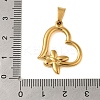 Ion Plating(IP) 304 Stainless Steel Pendants STAS-C103-17A-G-3
